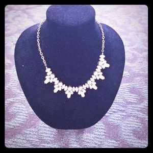 Pink beaded drop choker